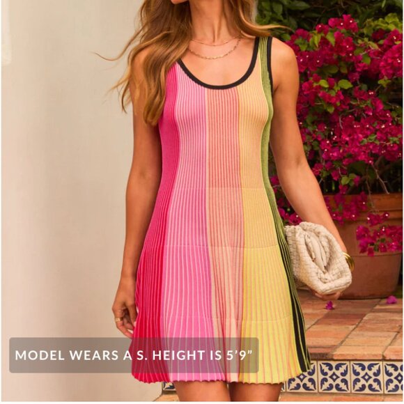 VICI Diara Fit And Flare Colorblock Mini Dress - Picture 5 of 5